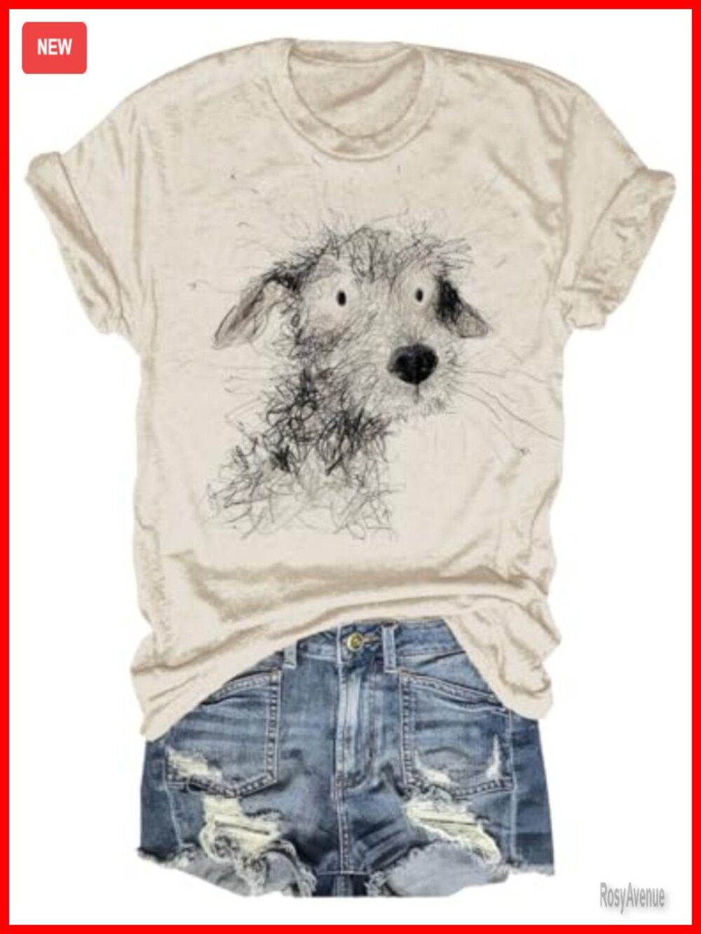 Giraffe Print Short Sleeve Crew Neck Tee Soft Casual